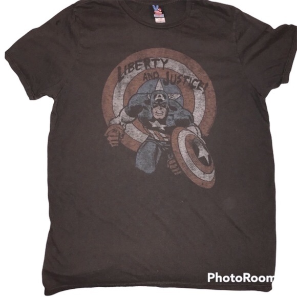 Junk Food Captain America Graphic Tee Shirt XL - Picture 1 of 5